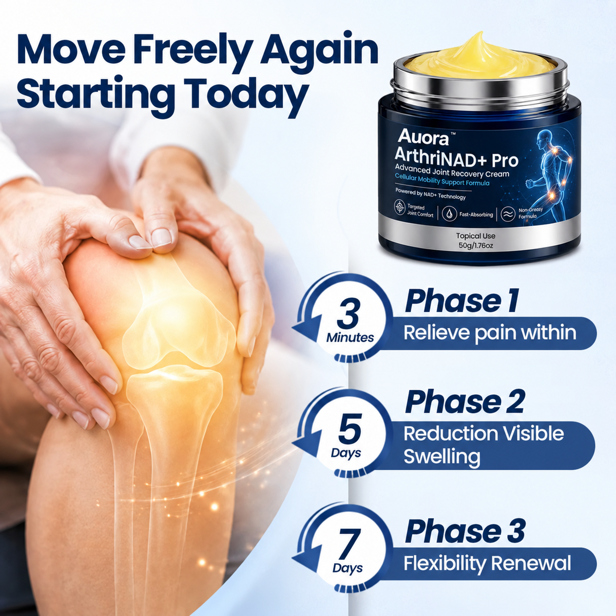 Auora ArthriNAD+ Pro Advanced Joint Recovery Cream
